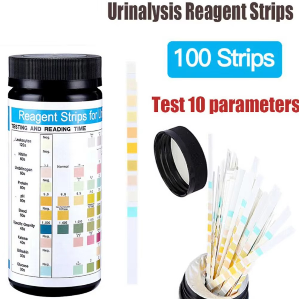 Urinalysis Reagent Strip - 100 Pasków Testowych do Moczu URS-10T,