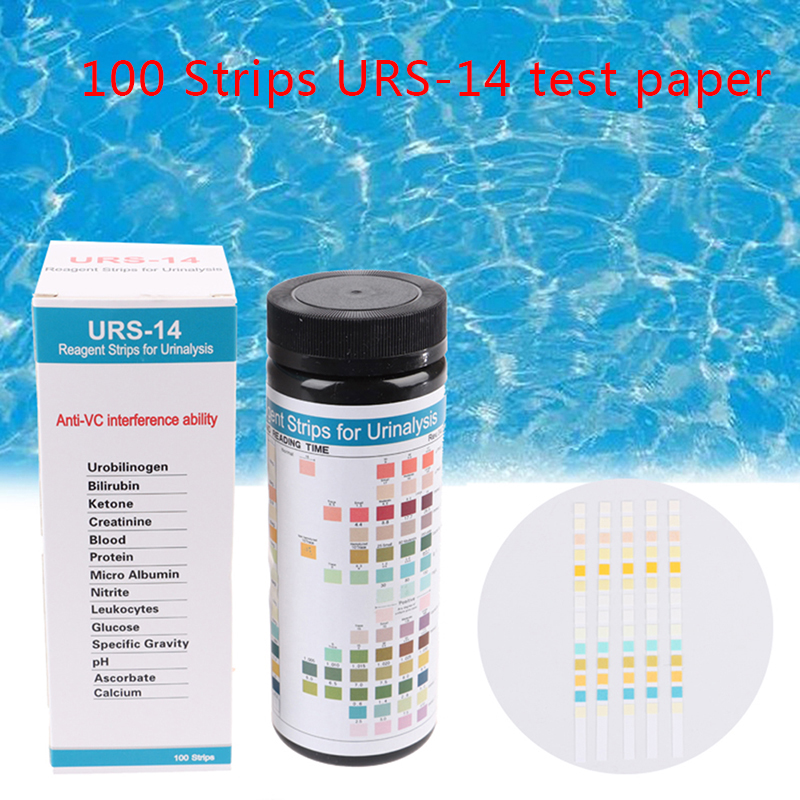 Urinalysis Reagent Strip - URS-14 100 pasków odczynnika do analizy